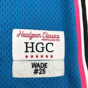NEW! Headgear Classics Dwayne Wade Miami Vice High School Jersey